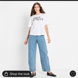 Future collective studded barrel jeans 00